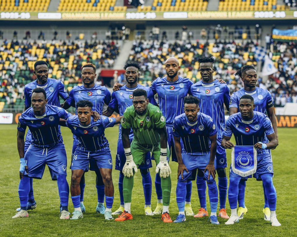 Plantel de Al-Hilal Omdurman posando antes de un partido de la Champions League de la CAF 2025-26