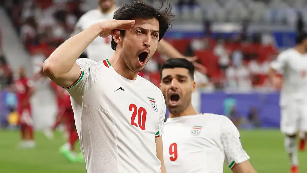 Sardar Azmoun, jugador de la selección de Irán.