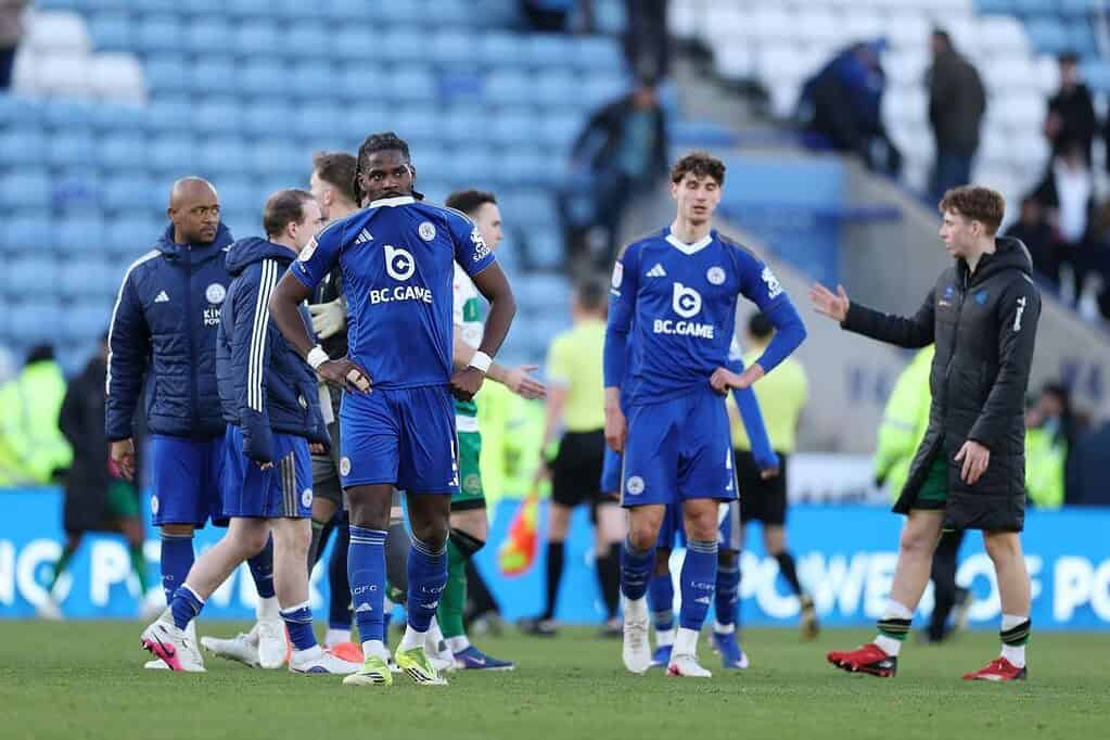 Hinchada del Leicester City en el King Power Stadium durante el partido contra Hull City por la Championship