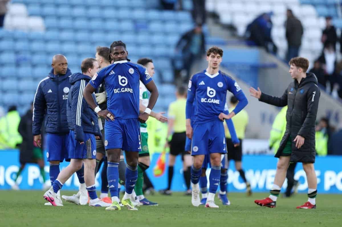 Hinchada del Leicester City en el King Power Stadium durante el partido contra Hull City por la Championship