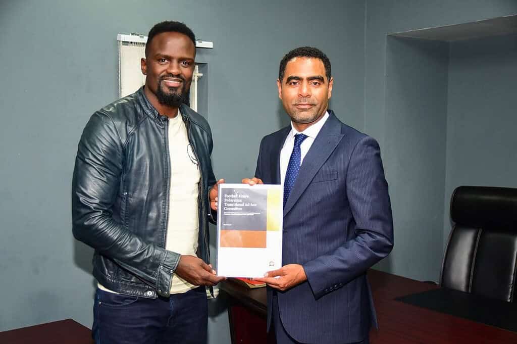 McDonald Mariga, ex mediocampista del Inter de Milán y nuevo presidente interino de la Football Kenya Federation
