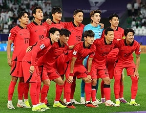 Formación de la selección de Corea del Sur.