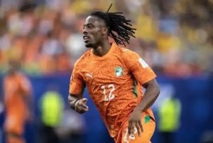 Elye Wahi con la camiseta de Costa de Marfil durante el Mundial 2026