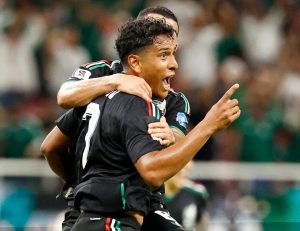 Luis Romo celebra su gol en el México 1-0 Corea del Sur por el Mundial 2026 en el Estadio Akron de Guadalajara