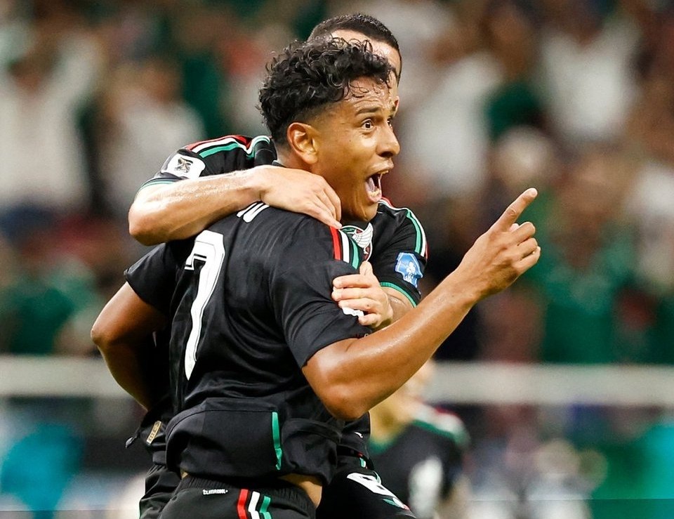 Luis Romo celebra su gol en el México 1-0 Corea del Sur por el Mundial 2026 en el Estadio Akron de Guadalajara