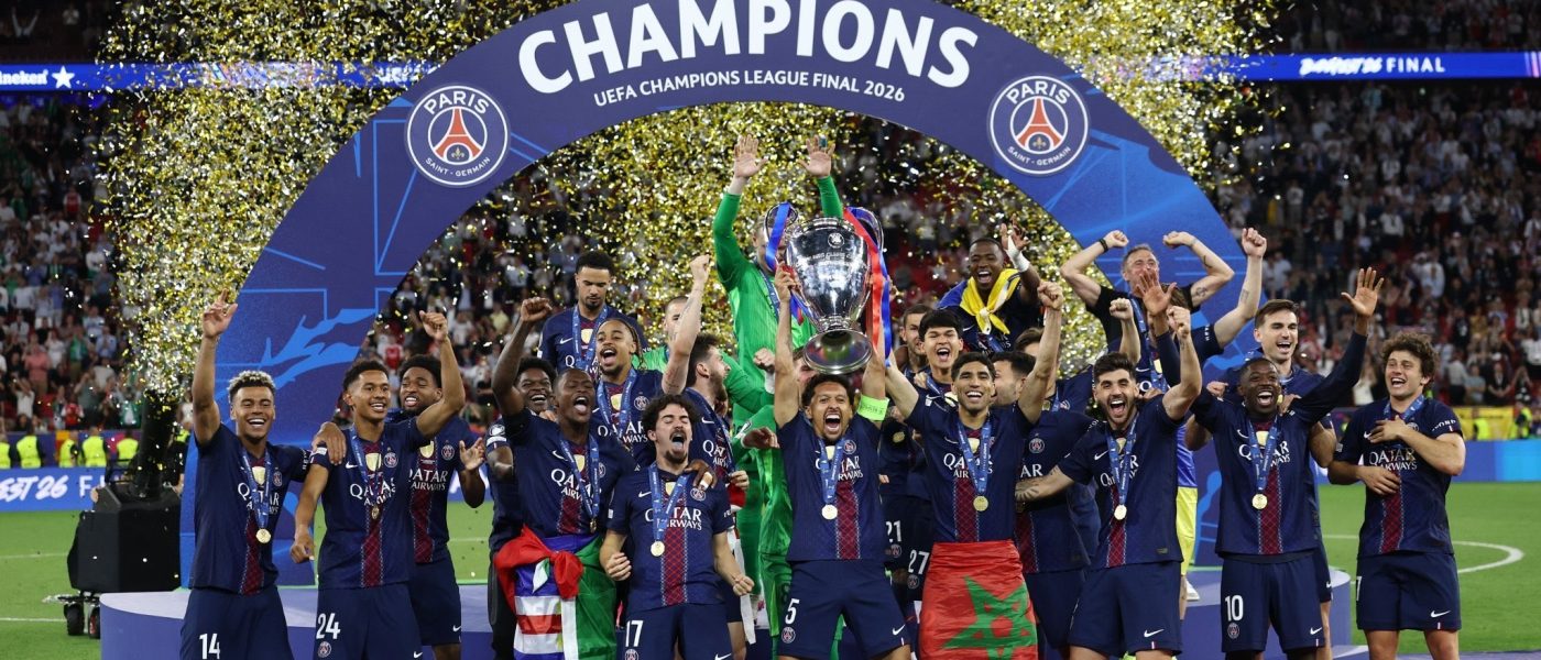 PSG celebra el título de la Champions League 2026 tras vencer a Arsenal en penales en Budapest