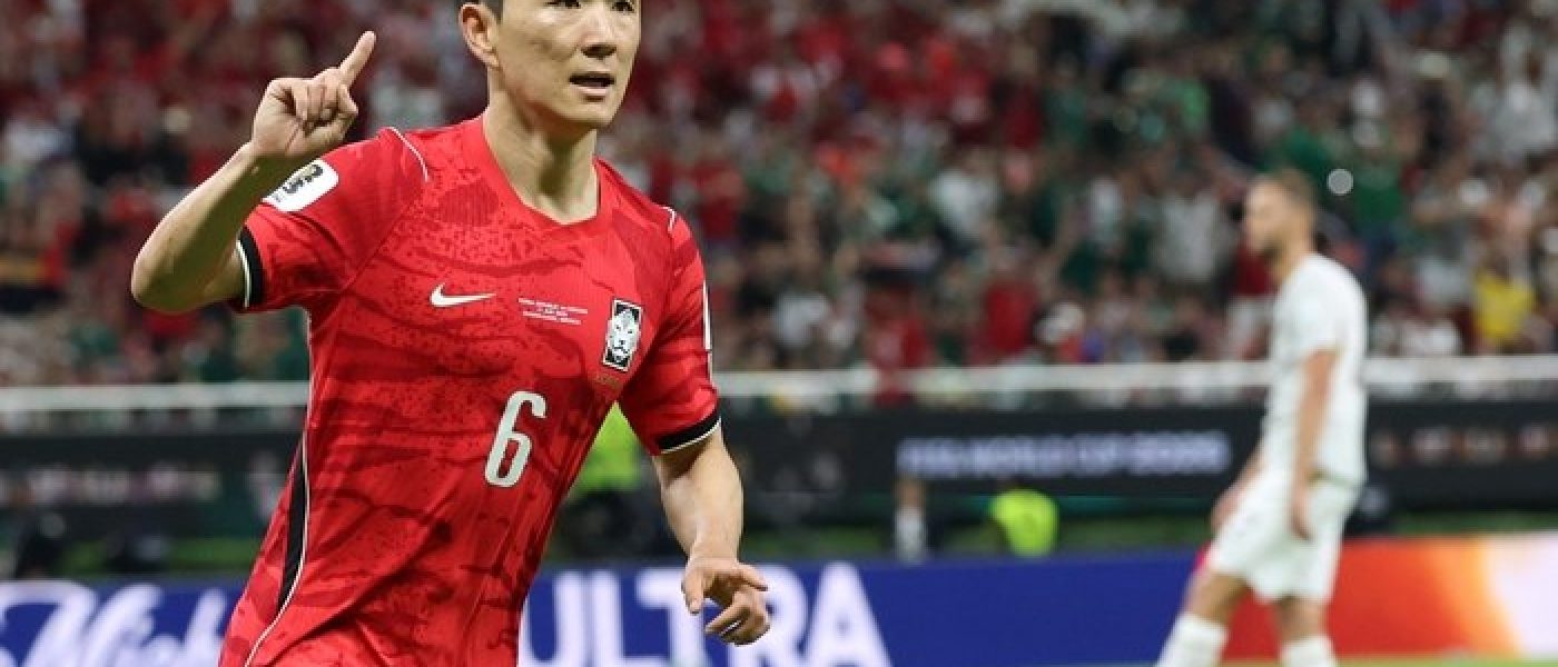 Hwang In-beom celebra su gol ante Chequia en el Mundial 2026 en el Estadio Akron de Guadalajara