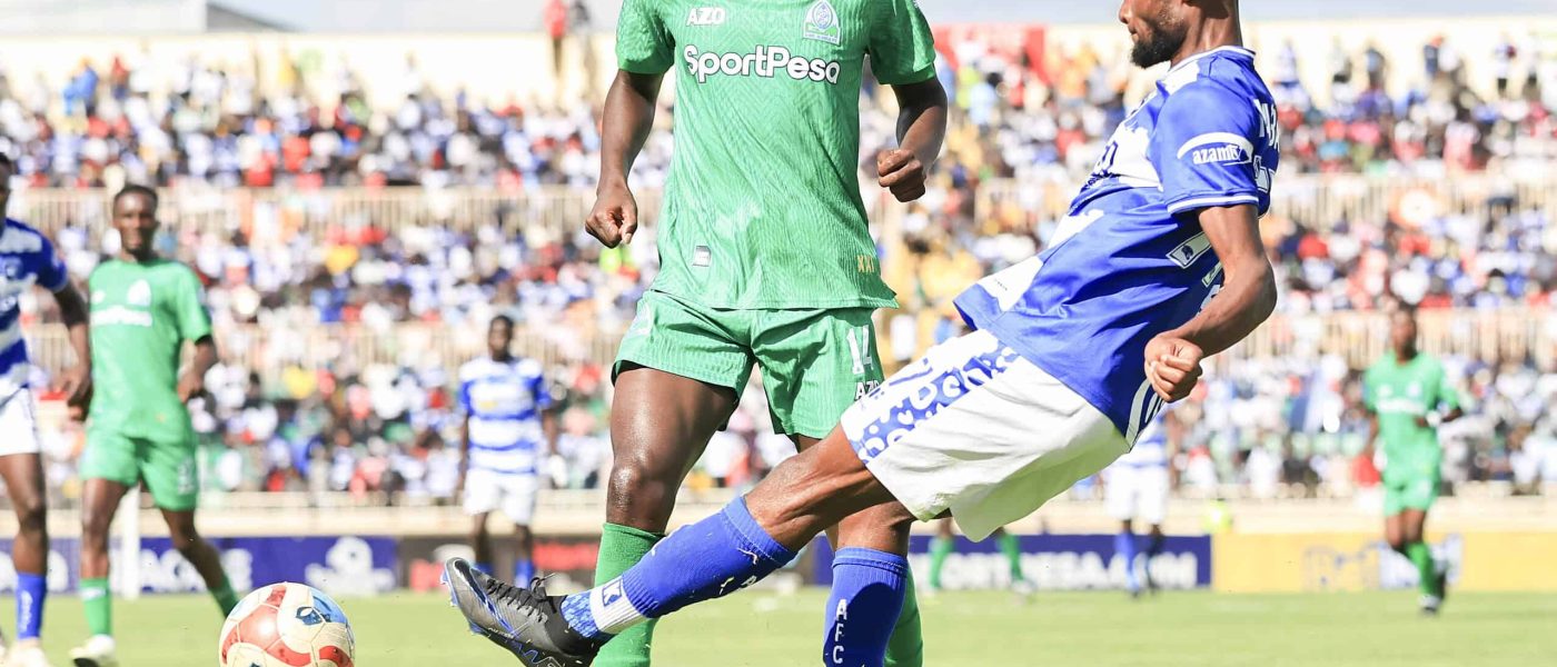 Gor Mahia y Leopards jugando en la liga de Kenia.