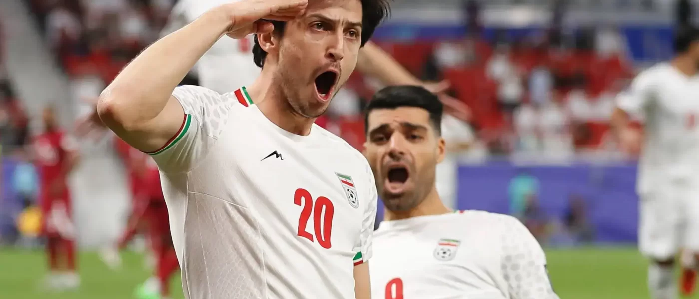 Sardar Azmoun, jugador de la selección de Irán.